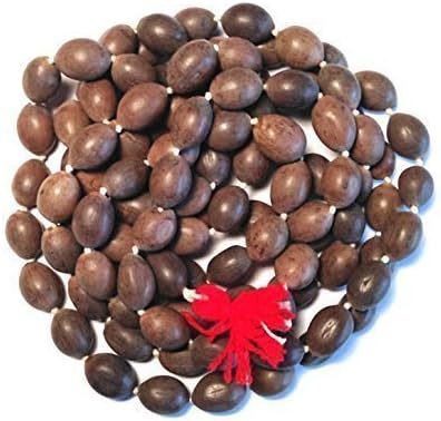 SAMRIDDHI Lotus Seeds Kamal Gatta Prayer Rosary Japamala - Lakshmi Puja Standard Brown