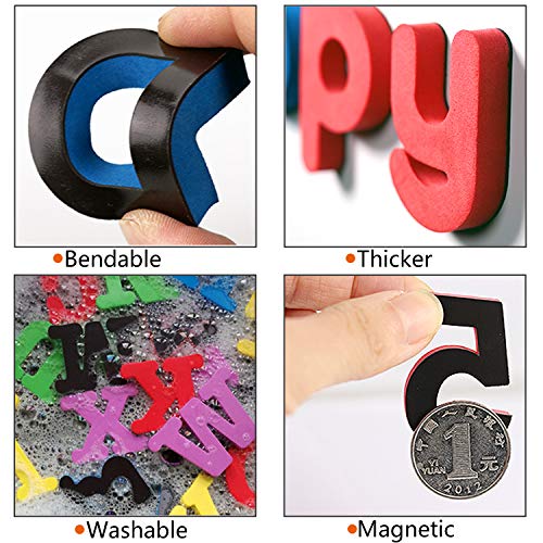 YANSION Magnetic Letters and Numbers for Kids Classroom Gift Set Refrigerator Magnet Educational Alphabet Toy Preschool Learning, Spelling Counting Games, Math Skills for Toddler(41pcs)