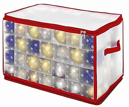 Unbekannt XXL Weihnachtskugeln Christbaumschmuck Organizer für 112 Kugeln Aufbewahrung