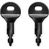 77 0127593 Ignition Key, 2-Pack, Compatible with Johnson Evinrude OMC Outboard Engines 1996 and Newer ignition switch Series 96