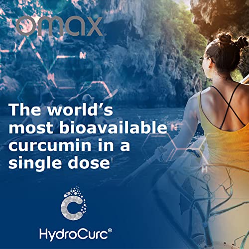 Omax3 HydroCurc Turmeric Curcumin Softgels, Highly Bioavailable, Nanoparticle Potency & Absorption (60 Softgels)