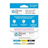 HP Instant Ink 5 dollar Prepaid Card, use to enroll in 50, 100, or 300 page plan