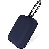 Geiomoo Silicone Case for Nothing Ear (a), Protective Cover with Carabiner (Navy Blue)