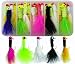 JSHANMEI Marabou Jigs Fishing Lures Kit 20PCS Feather Hair Jigs Head Hooks for for Perch Panfish Sunfish Bluegill Trout Walleye