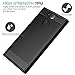 Sony Xperia XA2 Phone Case, MoKo Soft Lightweight TPU Bumper Cover Carbon Fiber Design Anti-Scratch Slim Back Panel Shock Aborsption Cellphone Shell for Sony Xperia XA2 5.2 Inch, Black