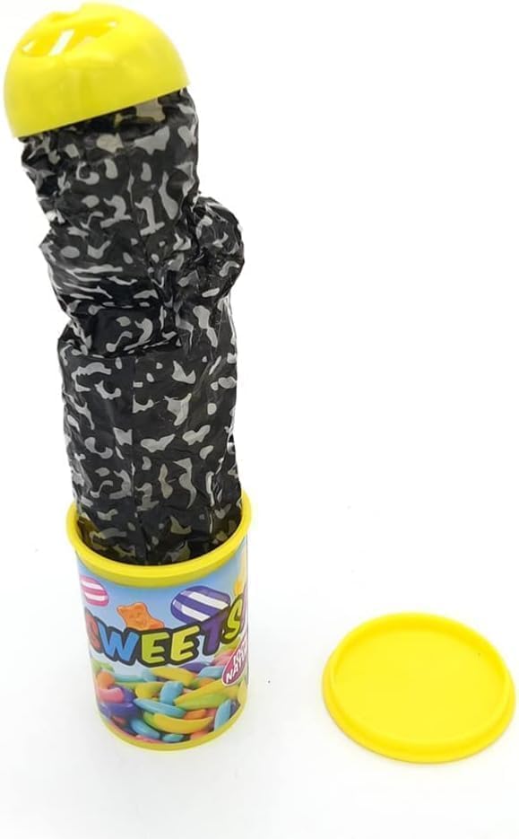 Rzcin 1Pc Snake Can Jump Spring Snake Chip Snake Prank Sweet Candy Can Snake Trick Toy Novelty Gag Toys, April Fool Day Jokes in A Can Gag Gift Prank, Carnival Party Supplies