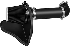 Endxedo Air Intake Kit Cold Air Intake System Kit with Filter Fit for Dodge Chrysler 2005-2010 5.7L, 6.1L V8 Engine - Black Tube Black Filter
