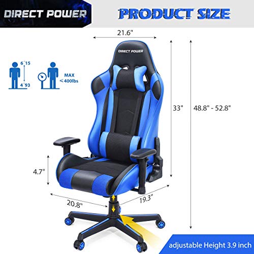 HEAO Gaming Chair 400 lbs Big and Tall Wide Office Chairs, Computer