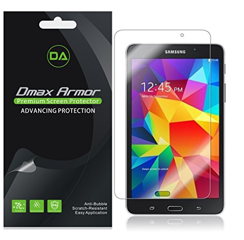 [3-Pack] Dmax Armor- Samsung Galaxy Tab 4 7.0 7" Screen Protector High Definition Clear Shield - Lifetime Replacements Warranty- Retail Packaging