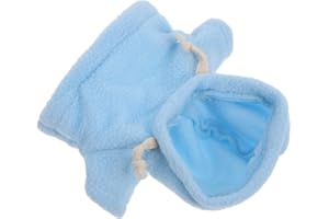 Milisten Miniature Bear Clothes Replacement Cute Doll Hoodie Soft Stuffed Animal Clothing for Decoration 5.11X5.11X2.36In