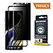 GPEL Privacy Screen Protector Compatible for Galaxy Note 9 Real Tempered Premium Japanese Asahi Glass w/Applicator Anti Spy Case-Friendly HD Clarity 9H Hardness 99% Touch Accurate