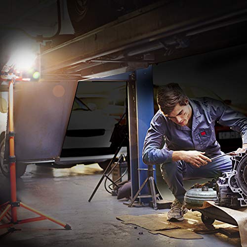 image for Tacklife 10000 Lumen Tripod LED Work Light with Two-Head Total 100W Wo