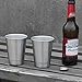 Sharkleap 12 oz Stainless Steel Cups (2 Pack) - Safe Tumblers for Kids, Toddlers and Adults - Great Camping Mugs with Pouch Bag