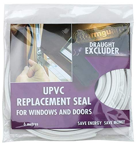 Push Fit Replacement uPVC(PVC) window/door seal - 6M Universal bubble gasket seal - White