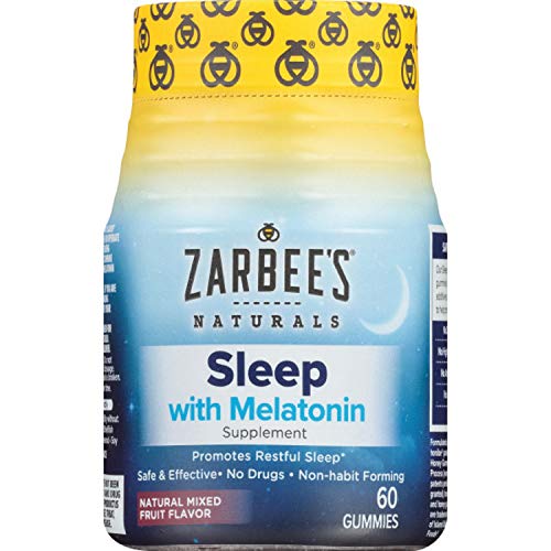 Zarbee’s Naturals Adult Sleep with Melatonin Supplement, Natural Mixed