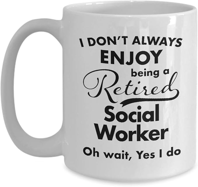 Retirement Gifts for Social Worker Coffee Mug Best Thank