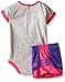 Adidas Baby Girls' Bodysuit and Short Set, Grey Heather, 24 Months