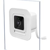 2 Pack Window Mount fits for Wyze Cam V4/V3 &ndash; Stick-On Glass Camera Holder for Outdoor Monitoring, Birdwatching, Pet Viewing, No-Drill Mount for Renters &ndash; Not for Double Pane or Frosted Glass,White