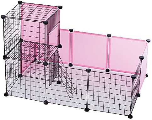 Modular Add-Up Small Animal Fence Series CW55801 (Pink-Primary)
