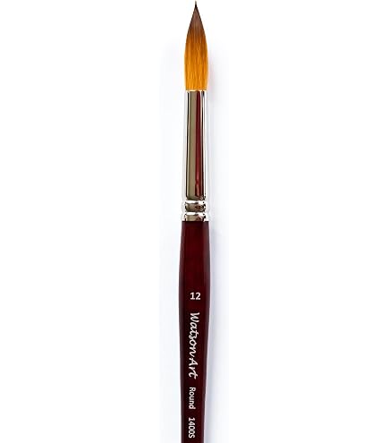 Fait Main Espagne Pinceau Escoda Perla Toray Blanc - Série 1435 N°1 - Pointe Ronde Court - Pour Aquarelle Et Acrylique Pinceau Perla Synthétique Blanc
