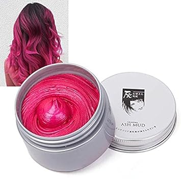 Temporary Hair Wax Hair Color Wax Instant Hairstyle Mud Cream 4 23oz Natural Hair Coloring Wax Material Disposable Hair Styling For Cosplay Party