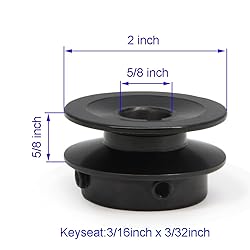 Yeebyee AK20-5/8" Bored Single Groove Web Sheaves