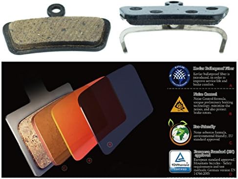 Avid Elixir Trail X0 Trail Elixir 7 Trail Elixir 9 Trail Sram Guide R RS RSC Replacement Brake pads by Cooma Semi Metallic Resin