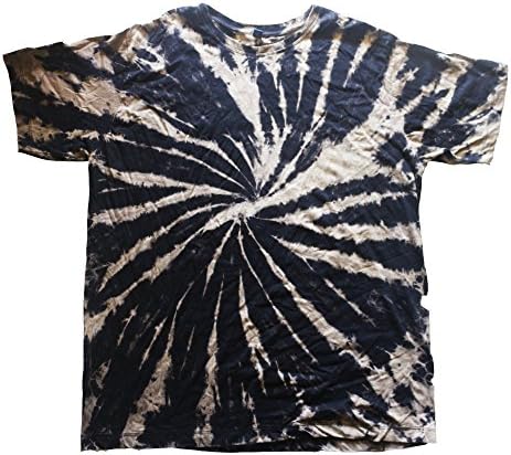Hippy Tie Dye Tee T-Shirt Men Women Boys Girls Short Sleeve Pastel Tone Spiral (2XL)