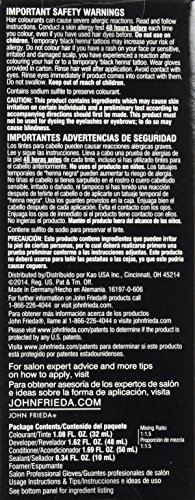 John Frieda Precision Foam Colour, Light Natural Brown 6N, Full-Coverage Hair Color Kit, Anti-Fade Gray Coverage, Deep Color Saturation Hair Dye, 1 Application
