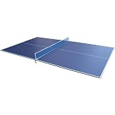 9ft Blue Mid Size Ping Pong Conversion Top Foldable Portable Table Tennis Table Top for Indoor Games