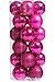 Sea Team 30ct Christmas Ball Ornaments Shatterproof Christmas Tree Baubles Decorations with Tied Strings for Holiday Wedding Party Decor, Glitters-free Easy to Clean, 2.36