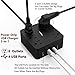 Power Strip with 6 Outlets 4 USB Charging Ports-Wigini Surge Protector with USB 5 ft Extension Cord 1875W/100-250V-Desktop Charging Station for Home,Office and Travel-UL Report(Black)