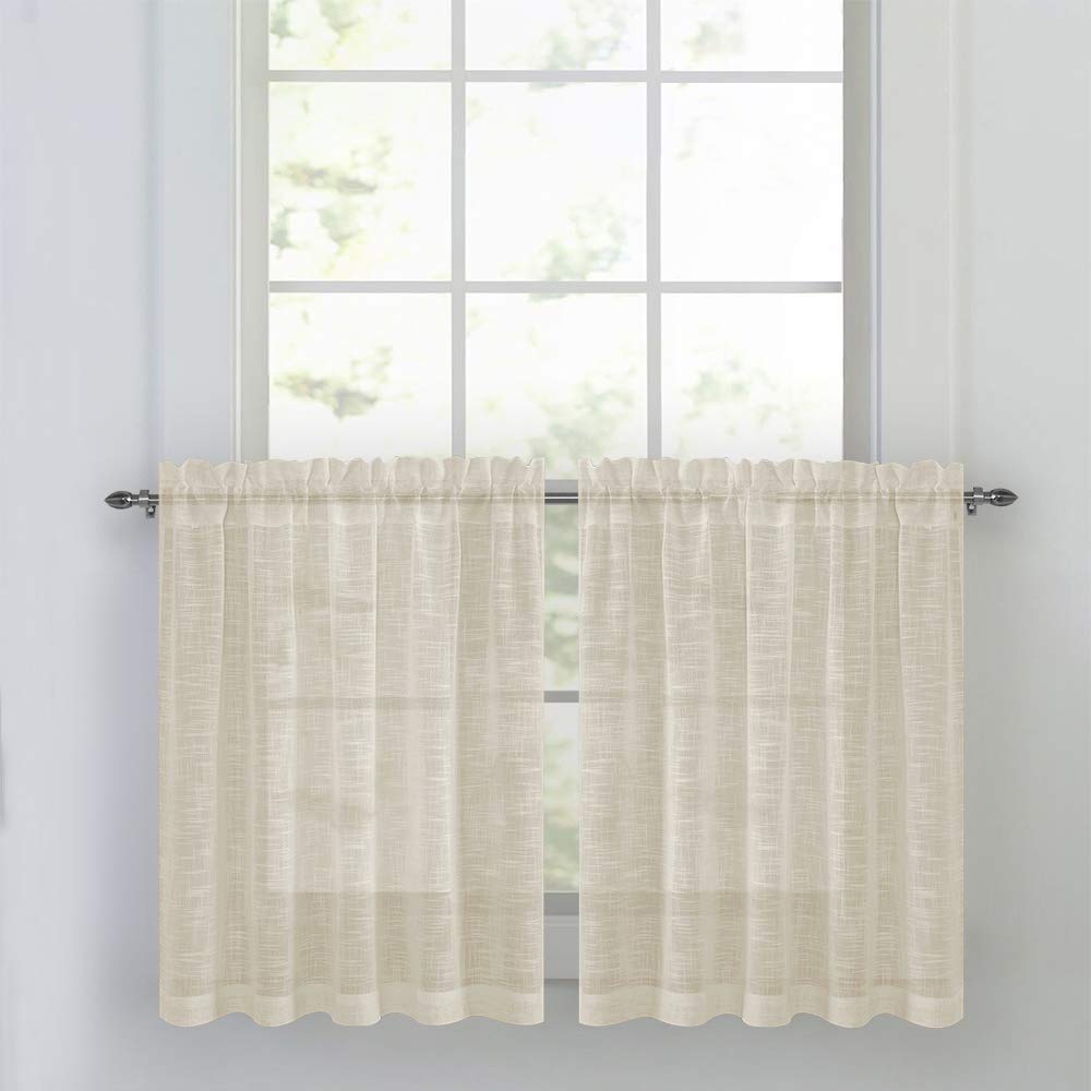 Best Beige Lace Kitchen Curtains