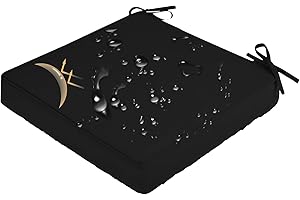 Outdoor Chair Cushions 22x22inch,2 in Thick Waterproof Patio Chair Cushion,Patio Furniture Cushions with Ties and Removable C