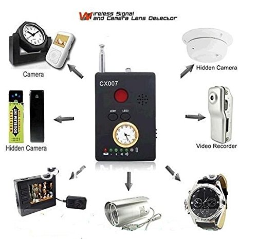 UPC 708191627562, KSRplayer CX007 Multi-Detector Full-Range Wireless Laser Signal Finder Lens / Bug / Hidden Camera GSM GPS WiFi Spy Detector-(Gold)