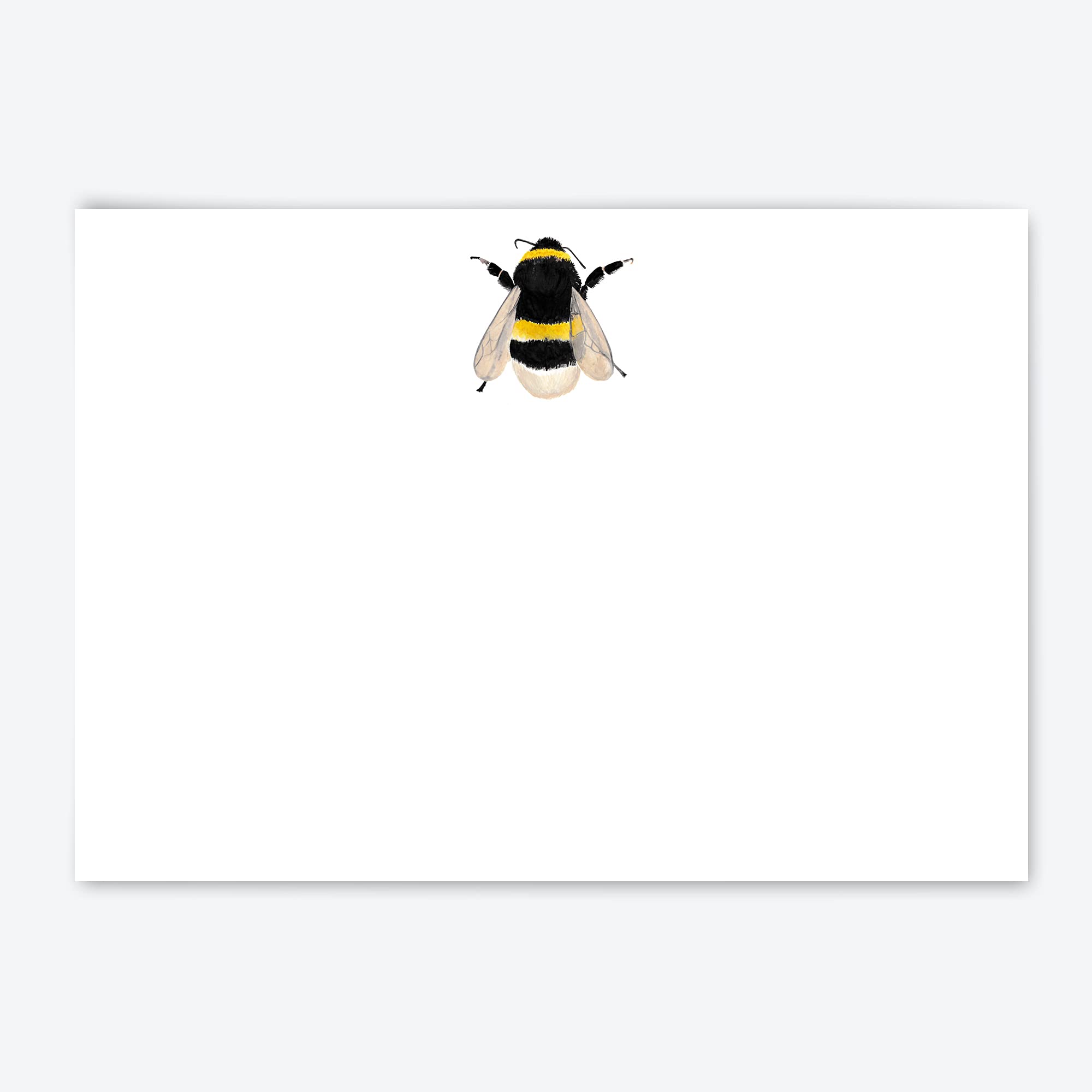 Me Loovely Bumble Bee Flat Notecard and Envelopes Set A6 Size Greeting Card Writing Stationery Notecards Set for Home & Office| Christmas Gifts Multipack of 20 (Refill)