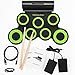 YISSVIC Electronic Drum Set Roll Up Drum Pad Midi Drum Kit Foldable Portable with Headphone Jack Built-in Speaker Foot Pedals Drum Sticks