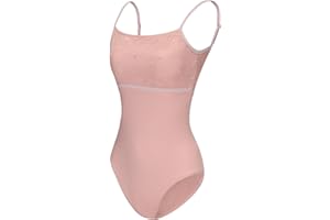 ModLatBal Women's Camisole Ballet Dance Leotards for Adult Gymnastics Bodysuit With Adjustable Straps