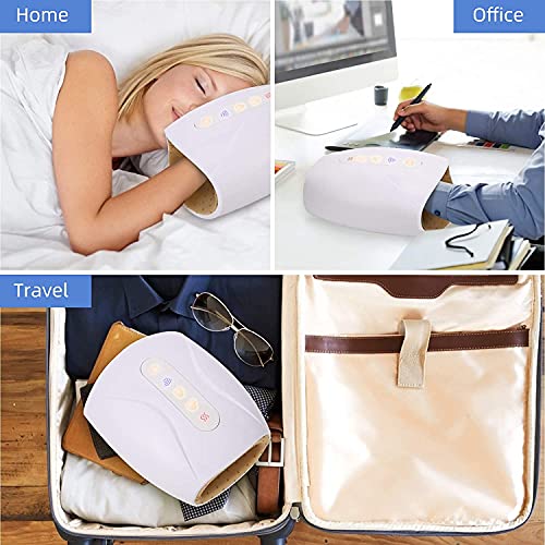 Masajeador De Mano Eléctrico Masajeador De Manos Artritis Hand Massager con Calor Compresión para El Masaje De Puntos De Acupuntura, El Alivio del Dolor, Adormecimiento del Túnel Carpiano y de Los Dedos