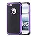 iPhone 6S Plus Case, ShuYo [Football Pattern Series] Apple iPhone 6S / 6 Plus Case 5.5 Inch Bumper Cover [Military Grade Drop Protection] for iPhone 6s Plus and iPhone 6 Plus 5.5 Inch Purple