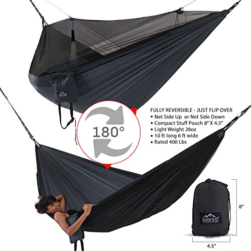 Everest Double Camping Hammock with Mosquito Net BugFree Camping