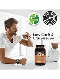 Polvo aislante de proteínas de vainilla de alta calidad con prensado en frío, sin gluten, baja caloría,...
