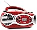 Akai CD/FM Portable Boombox CE2200B Retro Style Limited Edition FM PLL Radio with LCD Display + Line in – Blackthumb 1