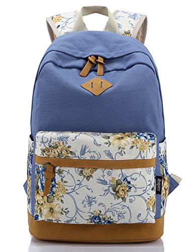 Backpack for Girls, Floral College Bookbags Fashion Backpack Shoulder Bag Bookbags by Leaper