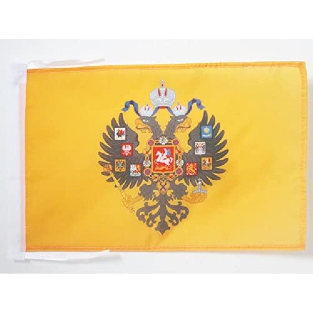 AZ FLAG - Russia WWI Flag - 18'' x 12'' - 100% Polyester Imperial Russian Small Banner with Two Cords - Fade Resistant - Vivid Colors - 18x12 in - 45x30 Cm โ image 1