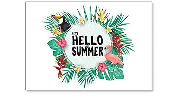 Imán para nevera con diseño tropical de Hello Summer : Amazon ...