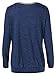 Women's Long Sleeve Button Knitted Blouse Cowl Neck Pullover Casual Tunic Tops