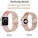 iiteeology Compatible with Apple Watch Band 42mm 44mm, Stainless Steel iWatch Band Replacement Strap for Apple Watch Series 5 Series 4 Series 3 - Gold