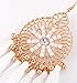 Tassel Earrings for Women HSWE Fringe Earrings Thread Dangle Earrings(White)