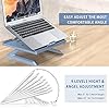 Jelly-Comb-Laptop-Stand-Multi-Angle-Adjustable-Laptop-Riser-With-Foldable-Legs-and-Phone-Holder-Ventilated-Notebook-Stand-Tray-for-MacBook-Desktop-Computer-Tablet-Grey Jelly Comb Laptop Stand, Multi-Angle Adjustable Laptop Riser With Foldable Legs and Phone Holder, Ventilated Notebook…